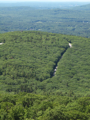 The road up Mount Battie