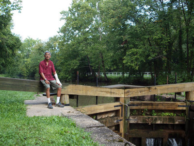 At the end of the walk at Pennyfield Lock