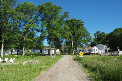 The Lincolnville motel from behind