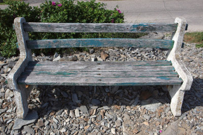 The weathered bench