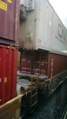 Freight train passing by