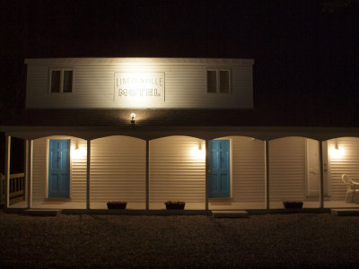 The Lincolnville Motel at night