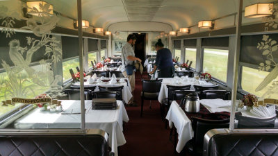 Dining room on The Canadian