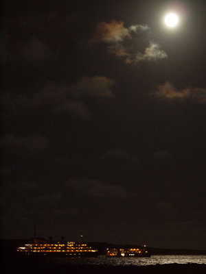 From Finch Bay Resort in the night, Galapagos Islands