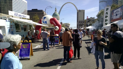 The barbecue festival scene, St. Louis