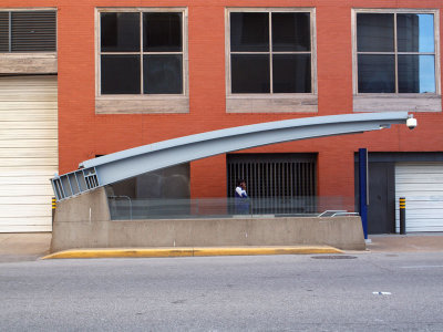 An entrance to the Metro in St, Louis
