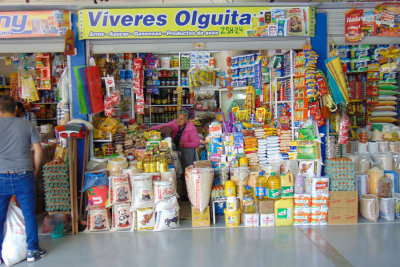 A stall in the food market, Otavalo