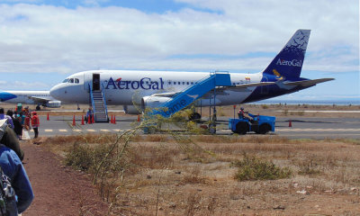 Baltra Airport, Galapagos - Avianca Airbus A319-112