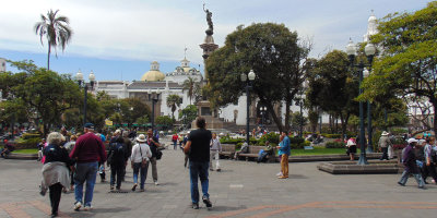 Entering Quito's Independence Square