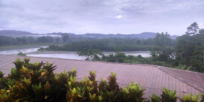 Early morning view of Napo river from Casa Del Suizo