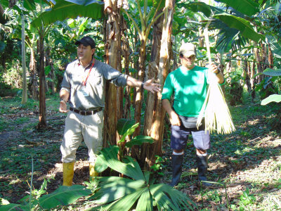 In the village of the indegenous people of Equatorial Ecuador