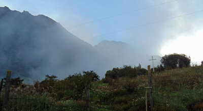 Evening mist on the hills at Papallacta, Ecuadoran Andes