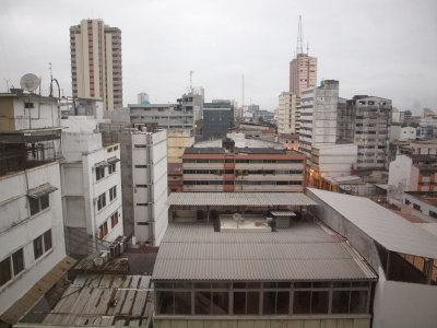 View out of hotel room in Guayaquil, Ecuador