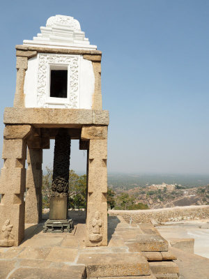 A shirine on Vindhyagiri hill in Shravanbelagola