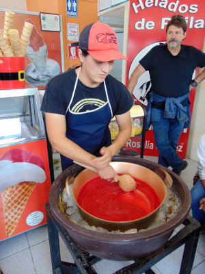 Local method of making ice cream