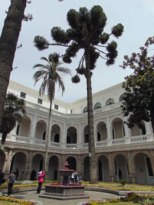 Courtyard of the public library, Quito, Ecuador