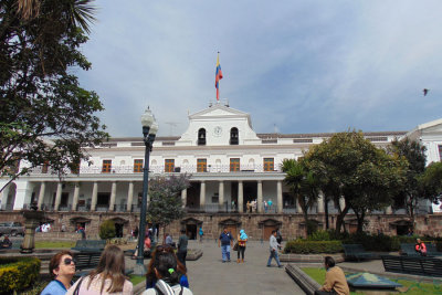 The Presidential Palace (Carondelet Palace) from Independence Square, Quito, Ecuador