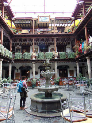 Shopping space in the Archbishops Palace next to Independence Square, Quito