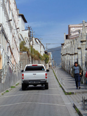 The steep road, Quito, Ecuador