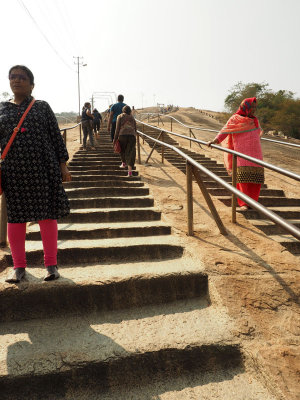 The way up Vindhyagiri hill in Shravanbelagola