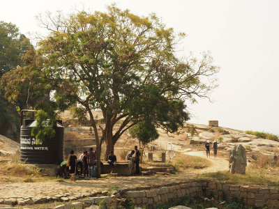 On Vindhyagiri hill in Shravanbelagola