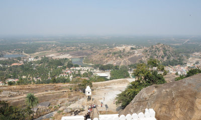 View from the top of Vindhyagiri hill in Shravanabelagola