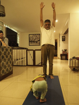 On the yoga mat