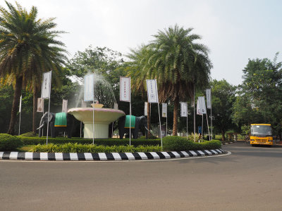 The Gajendra circle, IIT campus, Chennai