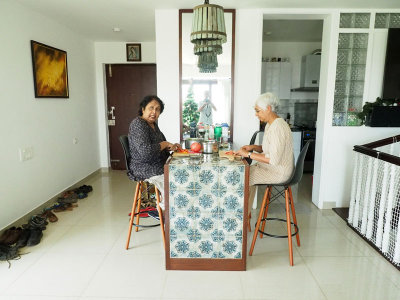 In the house