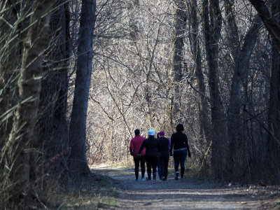 A group on the trail