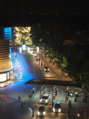 Entrance to Phoenix Mall at night, Chennai