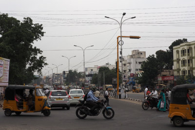 Action at an intersection in Chennai
