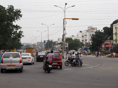 Action at an intersection in Chennai