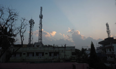 Evening skies from the terrace of our home