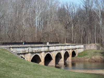 Low waters at Monocacy Aqueduct