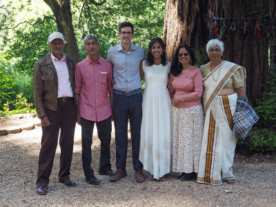 Group picture at wedding