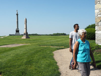 Memorials at the Antietam battlefields