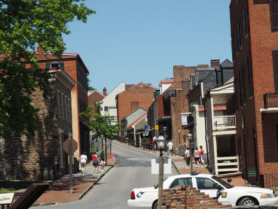 View up High  Street, Harpers Ferry, WV