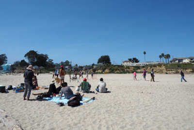 On Seabright beach in Santa Cruz