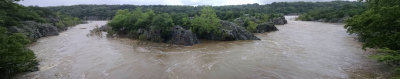 Panorama - High levels at Mather Gorge on the Potomac