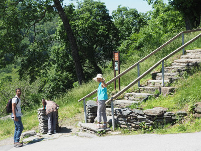 The way to Jefferson Rock in Harpers Ferry