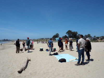Spreading out on Seabright beach