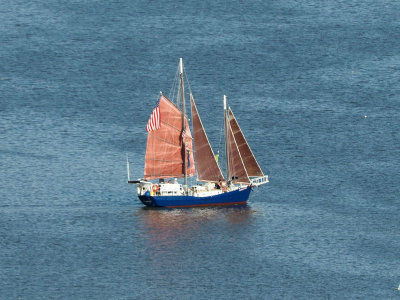 From a hotel room in the harbor