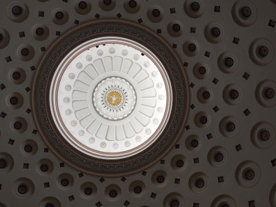 A pattern in the dome of the church