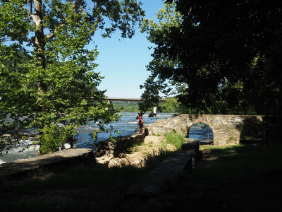 Water inlet from the Shenandoah river to Virginius Island in Harpers Ferry