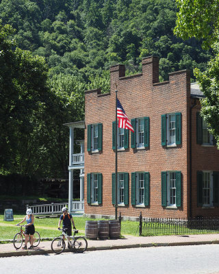 Outside the National Park Service HQ in Harpers Ferry