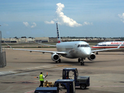 Embraer jet at St. Louis airport