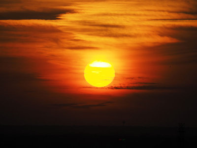 Sunrise from the 7th floor in St. Louis