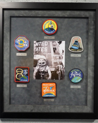 Insignias from the Mercury Space Program