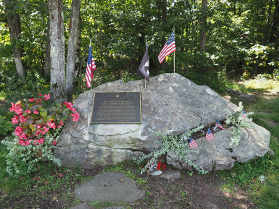 Memorial to the 10th Mountain Division on Wachusett mountain, MA